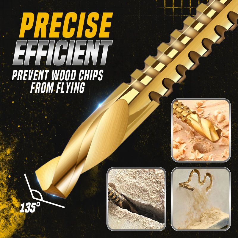 Mosrugs | Titanium-coated high-speed steel bits with tags (6 pcs.)