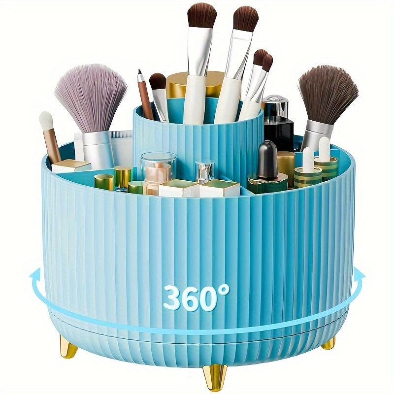 Mosrugs | GlamSpin – 360° Rotating Makeup & Desk Organiser with 5 Compartments