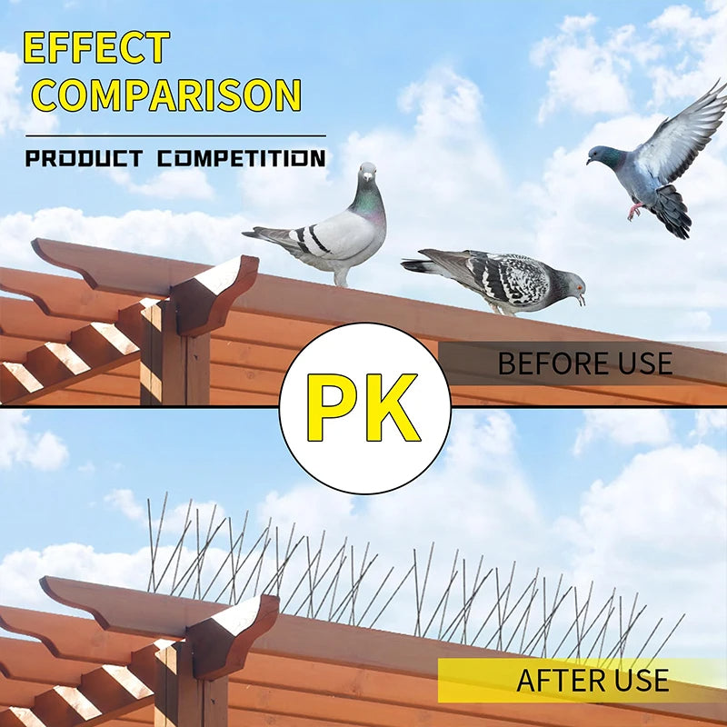 Outdoor Stainless Bird Repeller Spikes