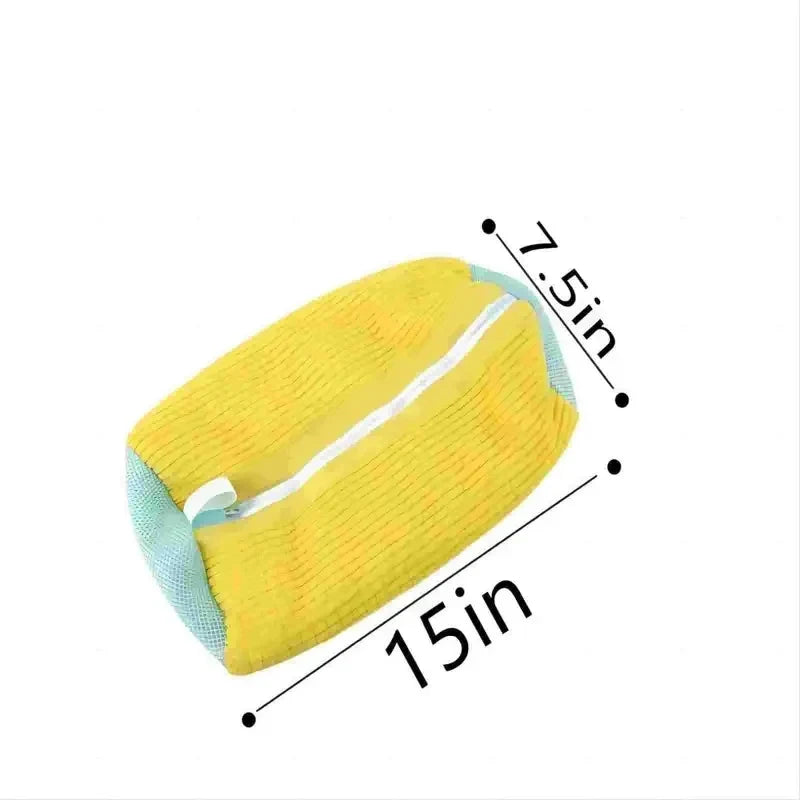 Reusable Shoe Laundry Cleaning Bag - Zippered Wash Bag for Washing Machines, Perfect Sneaker & Tennis Shoe Cleaner Kit for Dirt-Free Shine