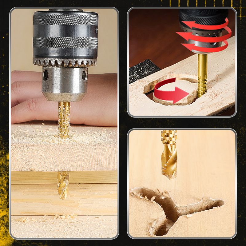 Mosrugs | Titanium-coated high-speed steel bits with tags (6 pcs.)