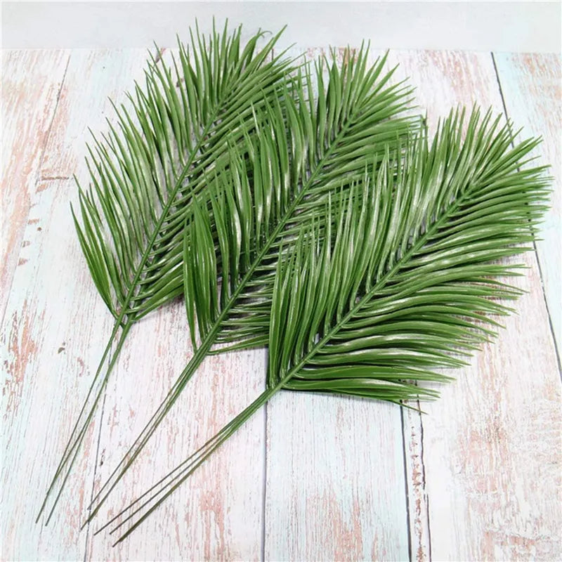 12 Artificial Palm Leaves