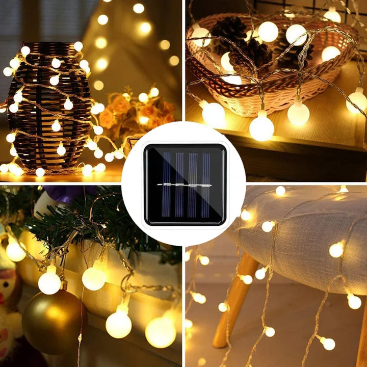 Solar-Powered Fairy Lights For Outdoor Use
