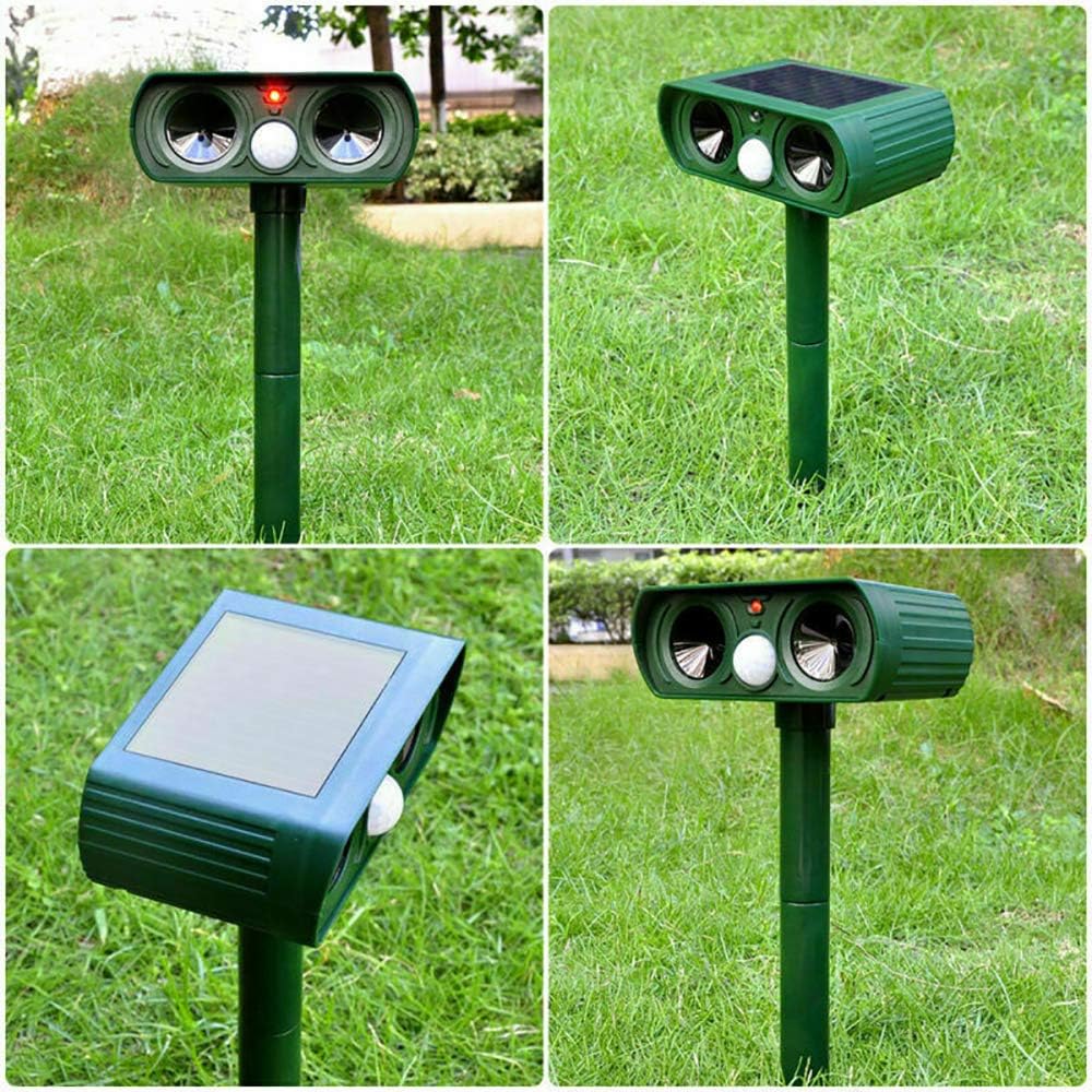 Solar-powered Ultrasonic Animal Repellent