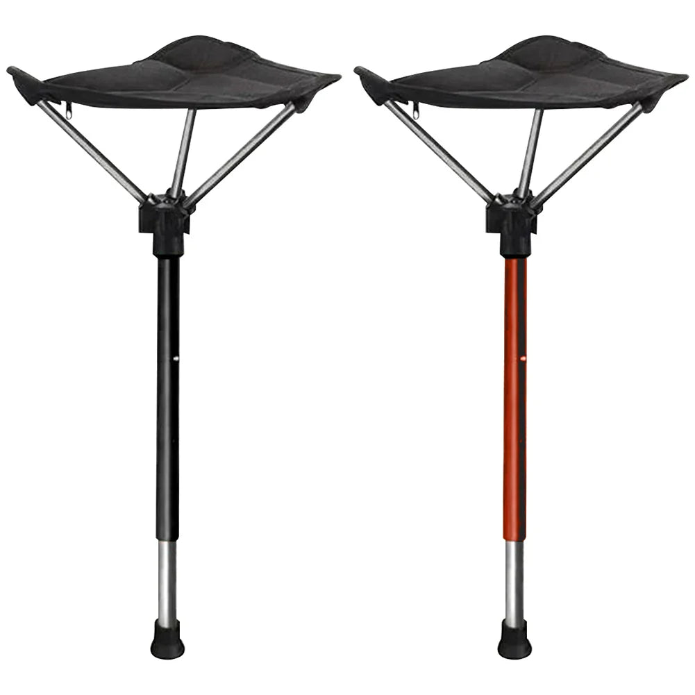 Mosrugs | Adjustable Aluminum Alloy Folding Camping Stool 125kg Load Bearing for Hiking Travel