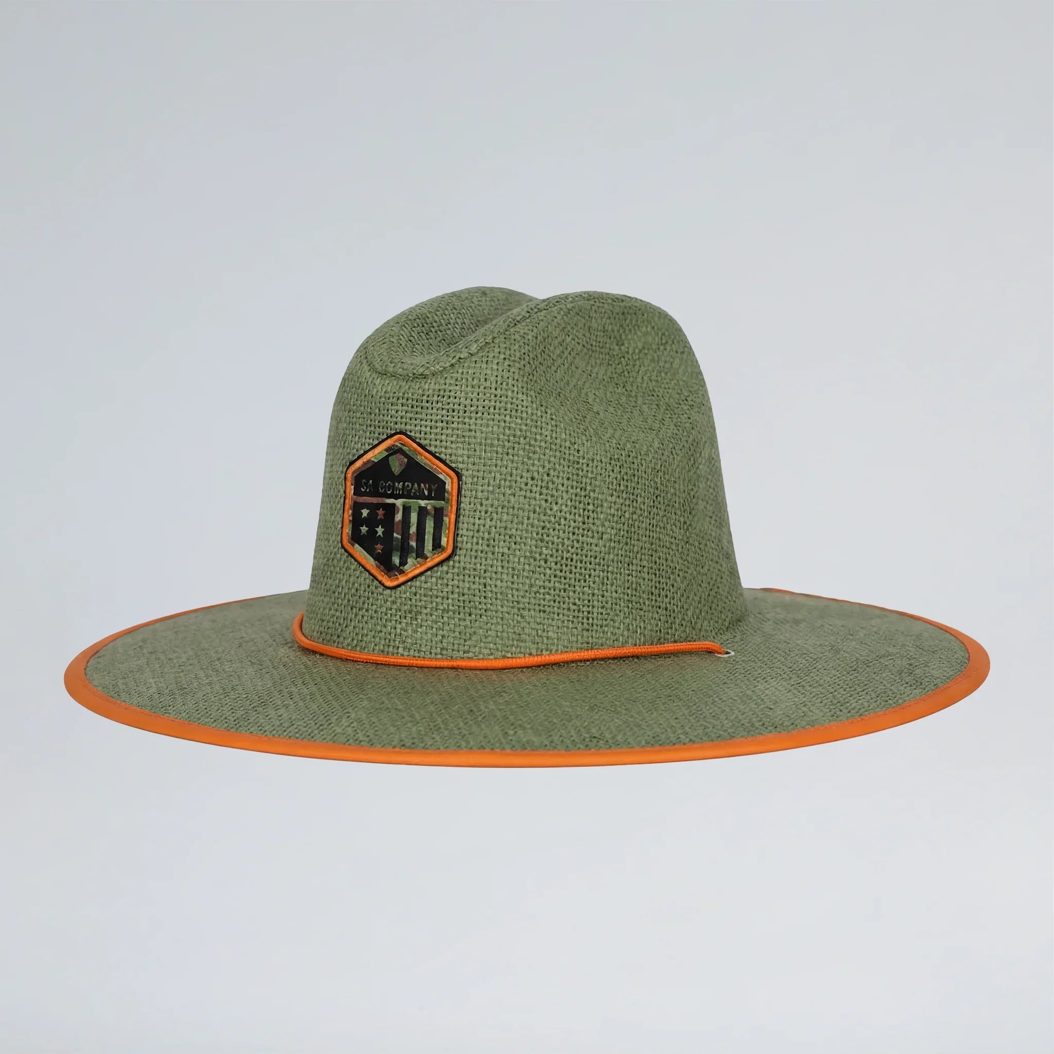 Keys Straw Hat  | Basic Military Camo | Olive