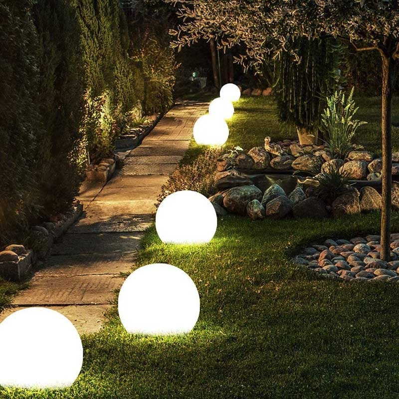 Outdoor Globe Light - Wireless, Weatherproof, 16 Colors LED Sphere light