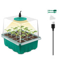 Household New Nursery Pot With Lamp - Plant Seed Starter Tray with Grow Light