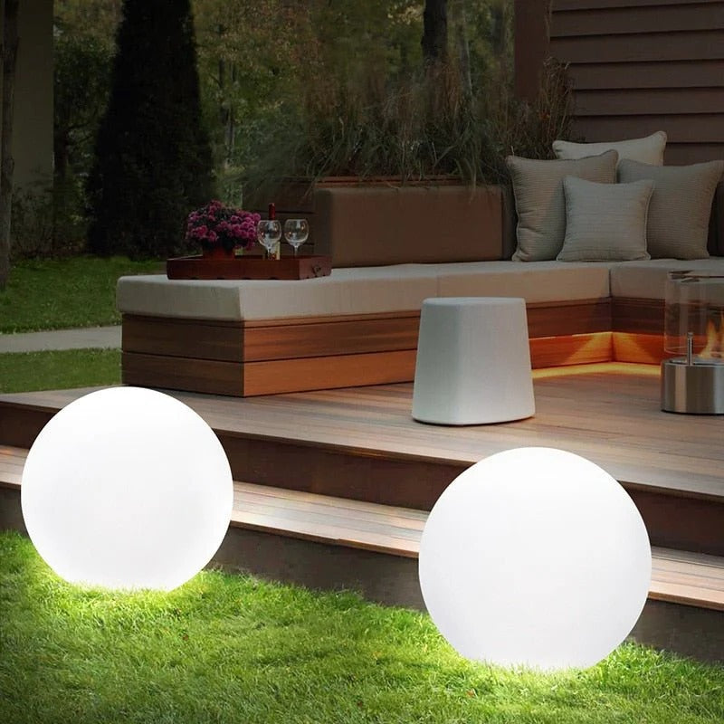 Outdoor Globe Light - Wireless, Weatherproof, 16 Colors LED Sphere light