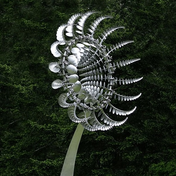 Metal Garden Windmill - Dual Motion Decorative Wind Spinner for Unique Garden Decor & Perfect Gift