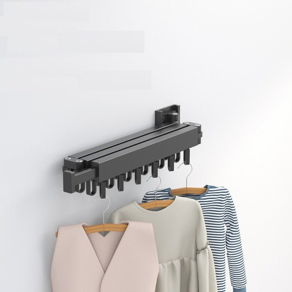 Retractable Wall-Mounted Clothes Dryer – Foldable Laundry Rack for Space-Saving Drying